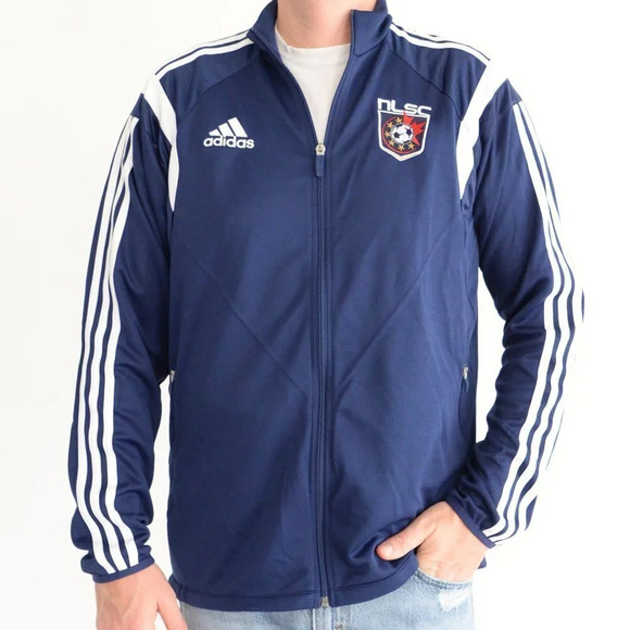 Adidas North  London Soccer Club Navy Zip Up Jacket "CG" - Picture 1 of 14
